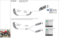 ARROW Auspuff THUNDER RACING für MV Agusta Brutale 750 / 910 / 920 / 990R /