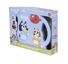 Bluey 3D Scooter Board Ride On Toy Light-Up Wheels for Kids Age 3+ , New