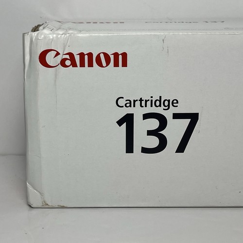 Genuine OEM Canon 137 Black Laser Printer Toner Cartridge - Brand New Sealed - Picture 2 of 12