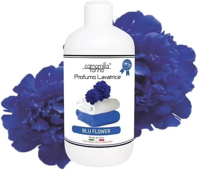 Camomilla Torino PROFUMO per LAVATRICE BLU FLOWER 500ml BUCATO PROFUMATO PULITO