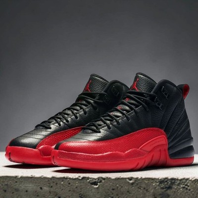 Nike Air Jordan 12 Retro (GS) Shoes ''Flu Game'' Black Red 153265-002 Multi Sizes
