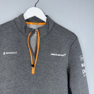 RARE MCLAREN 2019 TEAM 1/4 ZIP SWEATSHIRT F1 FORMULA 1 RACING SIZE