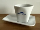 ALPI EAGLES AIRLINES of Italy ESPRESSO COFFEE CUP SAUCER VINTAGE