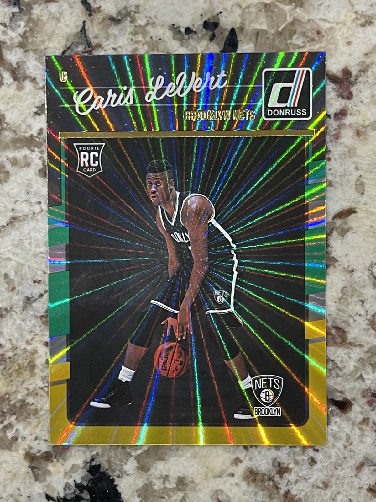 Caris LeVert 2016-17 Panini Donruss Green and Yellow Holo Laser RC #167