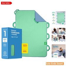 Positioning Bed Pad with Handles and Waterproof Quick-Dry Green 34x52