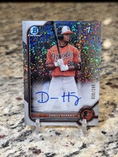 2022 Bowman Chrome First Darell Hernaiz Speckle Refractor Auto /299 Puerto Rico