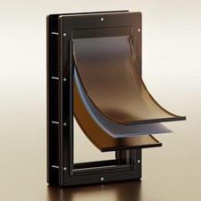 3-Flap Dog Door, Large Doggy Door, Doggie Door for Install in Interior and Ex...