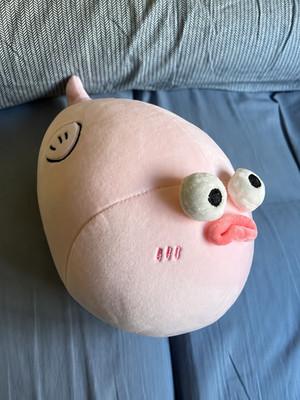 Pink Puffer Fish 12'' Hug Pillow Stuffed Animal Plush Toys Toddler Doll Kids Gift