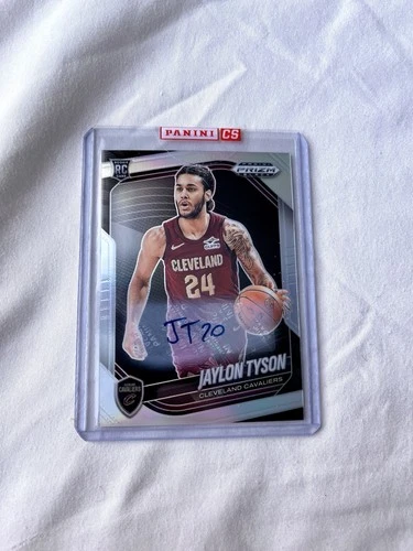 2024-25 Panini Prizm Black Jaylon Tyson Auto ROOKIE Silver Prizm Cavs SEALED