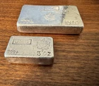 Johnson Matthey Set 10oz & 3oz Rare Poured JMC Maple Leaf Vintage 999 Silver Bar