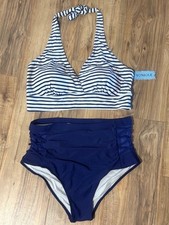 Yonique Women s Sz 16W Bikini High Waist Swimsuit Two Piece Bathing Suit Adjust