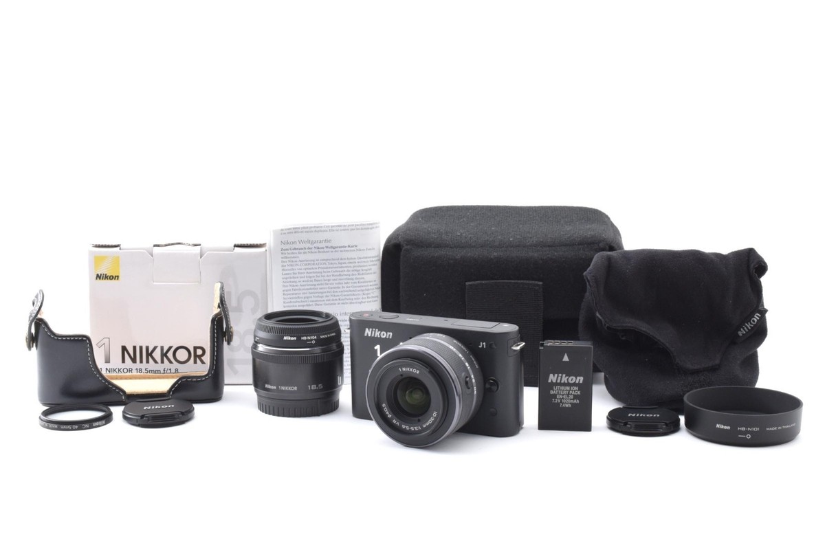 Nikon1 J1 Digital Camera 1Nikkor 10-30mm F3.5-5.6 + 18.5mm F1.8