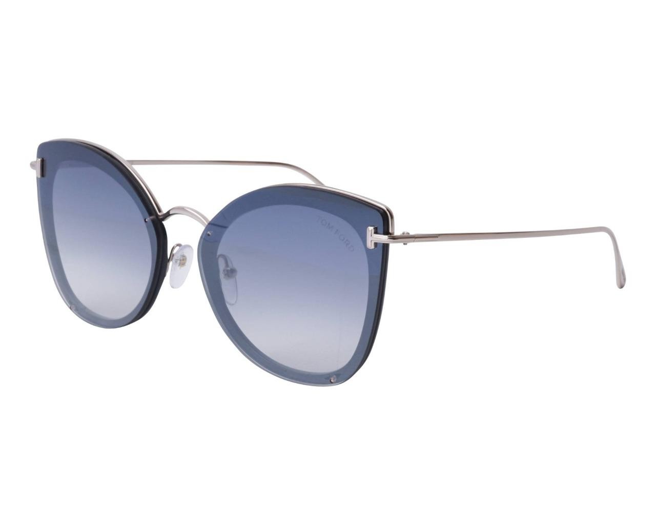 Tom Ford Charlotte FT0657 01C Black & Gold Smoke Mirror Sunglasses Sonnenbrille