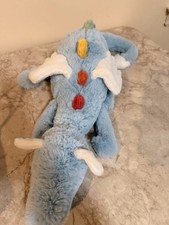 Jellycat Large Sky Dragon Blue Rainbow Plush Stuffed Animal Authentic NWT