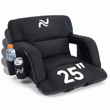 6 Reclining Positions Bleacher Chair Portable Stadium Seat for Outdoor Events