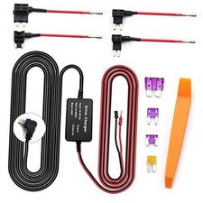 Dash Cam Hardwire Kit,12ft Hardwiring Kit Fuse for Dashcam,Car Micro USB