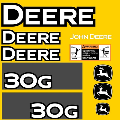 #ad Fits 30G John Deere Excavator Replacement Decals $128.99