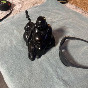 JAPANESE BRONZE BUDDHA STATUE. SIGNED