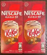 Nestle KitKat Japan, NESCAFE KitKat Latte, 2 Boxes, 8 Total Drink Powders.