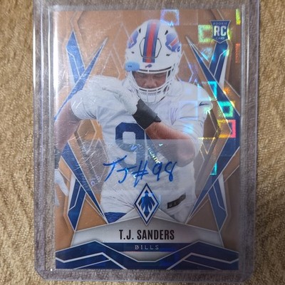 2025 Panini Phoenix Rookie Auto T.J. Sanders #181 /99 Buffalo Bills