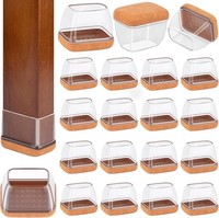 Stuhlbein-Bodenschoner Silikon 24 StüCk Hochelastisch FüR HartholzböDen Schutz