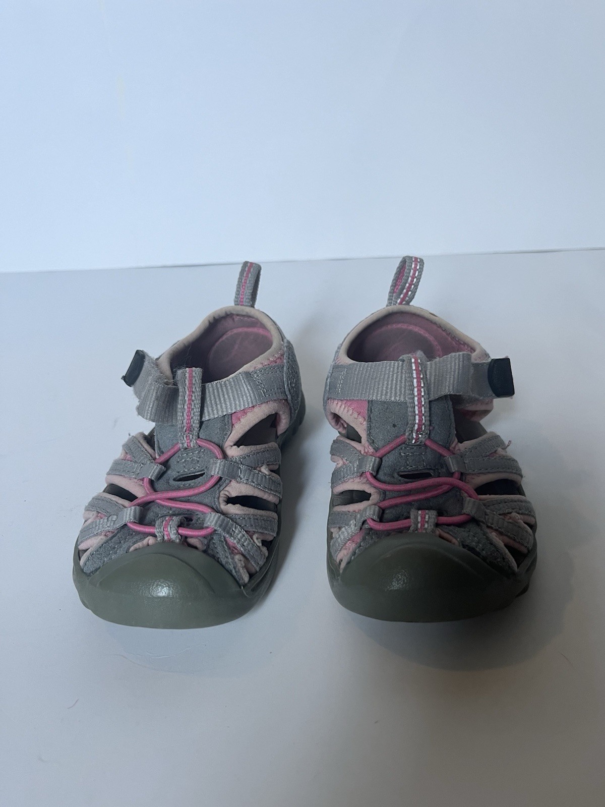 Sandali Keen bambina escursionismo acqua scarpe punta chiusa grigio rosa taglia 7