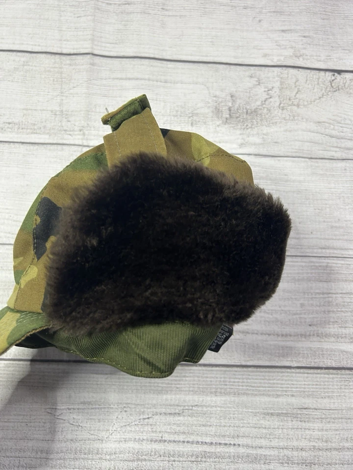Vintage Cabela's Camouflage Trapper Hat Thinsulate 3M Ear Covers Made In USA - Image 4 of 4
