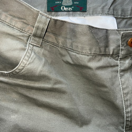 Orvis Shorts Men’s SZ 38 Gray Cargo Cotton Durable Comfort Hiking Outdoor - Picture 2 of 11