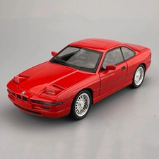 1:24 BMW 850 CSI Diecast Model Car w/ Sound Light Pull-Back Toy Gift