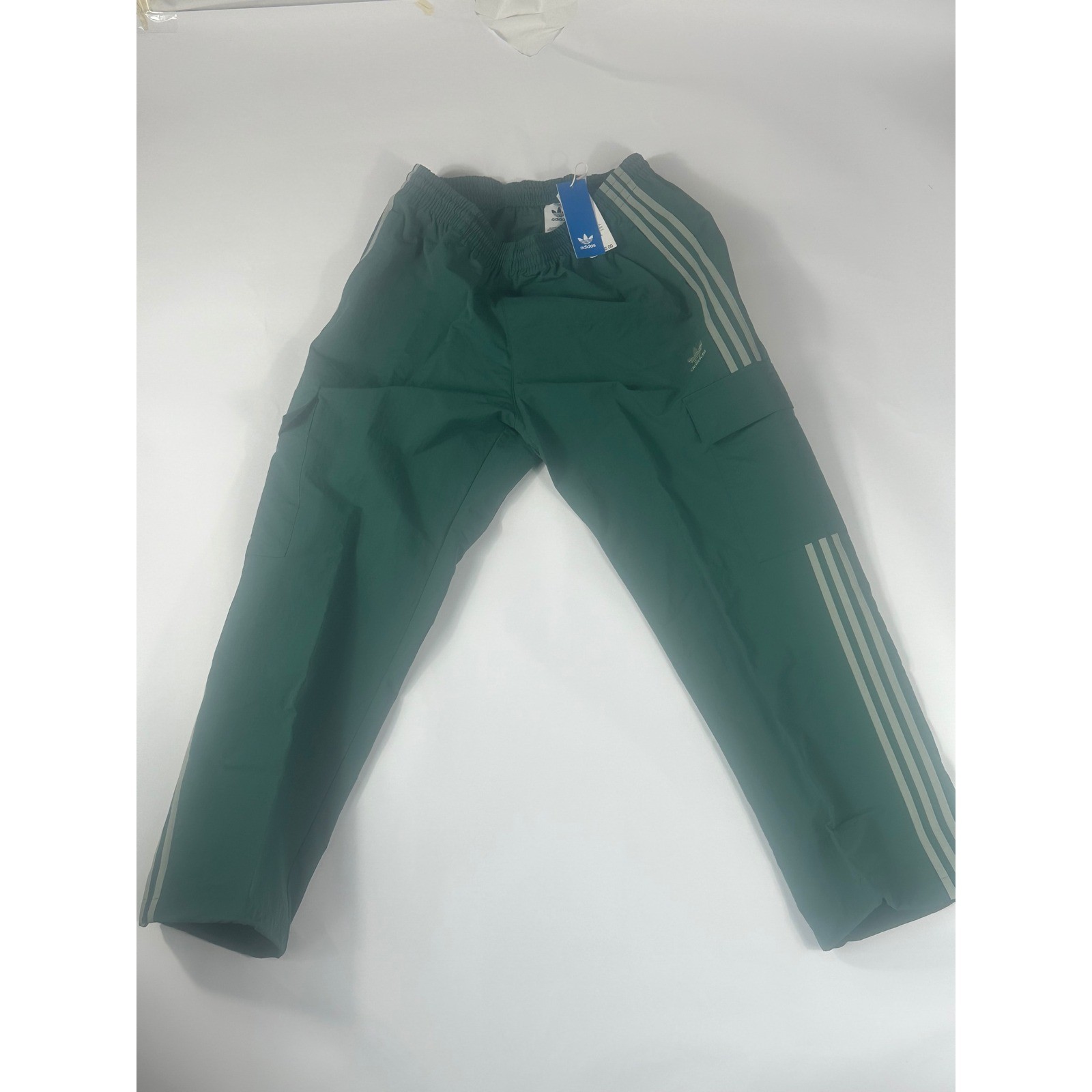 Adidas Originals 3S Cargo Pant Mens Large Collegiate Green  NWT MSRP $80 thumbnail 3