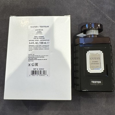Guess Uomo Intenso Eau De Parfum 3.4 Oz / 100 ml  Men's Cologne Spray Tester