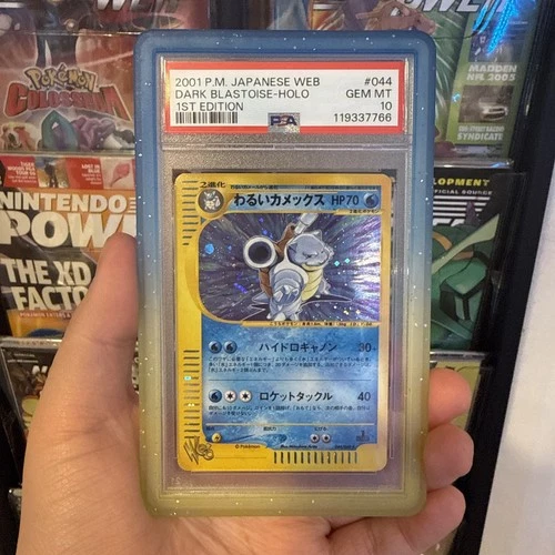 2001 POKEMON JAPANESE WEB #044 DARK BLASTOISE 1ST EDITION -HOLO PSA 10