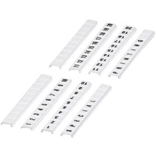 3pc PHOENIX CONTACT - IC 0808697:0031 Terminal Block Marker Strip, White, B