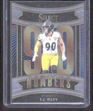 2025 Panini Select #18 T.J. Watt Select Numbers