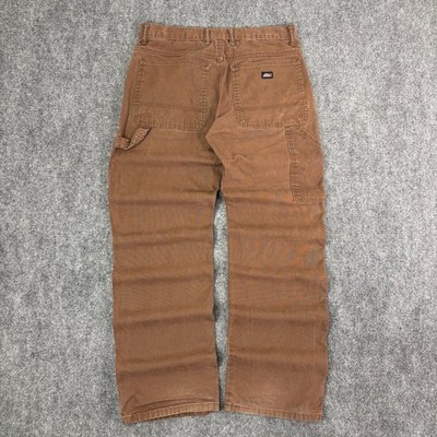 Dickies Duck Canvas Carpenter Work Pants Brown RC13