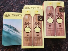 4 Pack - Sun Bum SPF 50 Sunscreen Spray 2 x 2-Pack 5 oz   NIB . Exp 12/27 