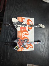 Double Guitar Shaped Coat Hook Hanger Key Holder Wall Mount Home Decor