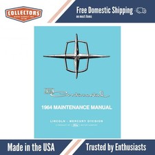1964 Lincoln Continental Maintenance Manual