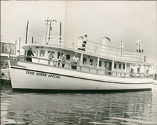 1957 Kingston Marina Dixie Queen Special Boat 8X10 Historic Vintage Press Photo