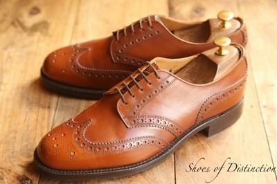 Joseph Cheaney hellbraune Leder Derby Brogue Schnürschuhe UK 10 F US 11 EU 44