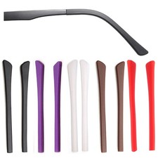 Glasses Temple End Tips Soft Silicone L, Black, Brown, Purple, Red, White