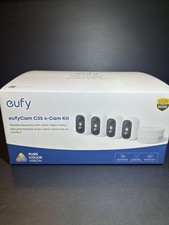 eufy eufyCam C35 4Cam Kit Wireless Indoor/Outdoor Security Camera Magnetic Mount