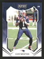 Cam Newton 2021 Panini Playoff #13 New England Patriots