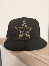 NEW ERA 59FIFTY NFL DALLAS COWBOYS FITTED HAT / BLACK & GOLD/ 7 3/8 - PRE-OWNED
