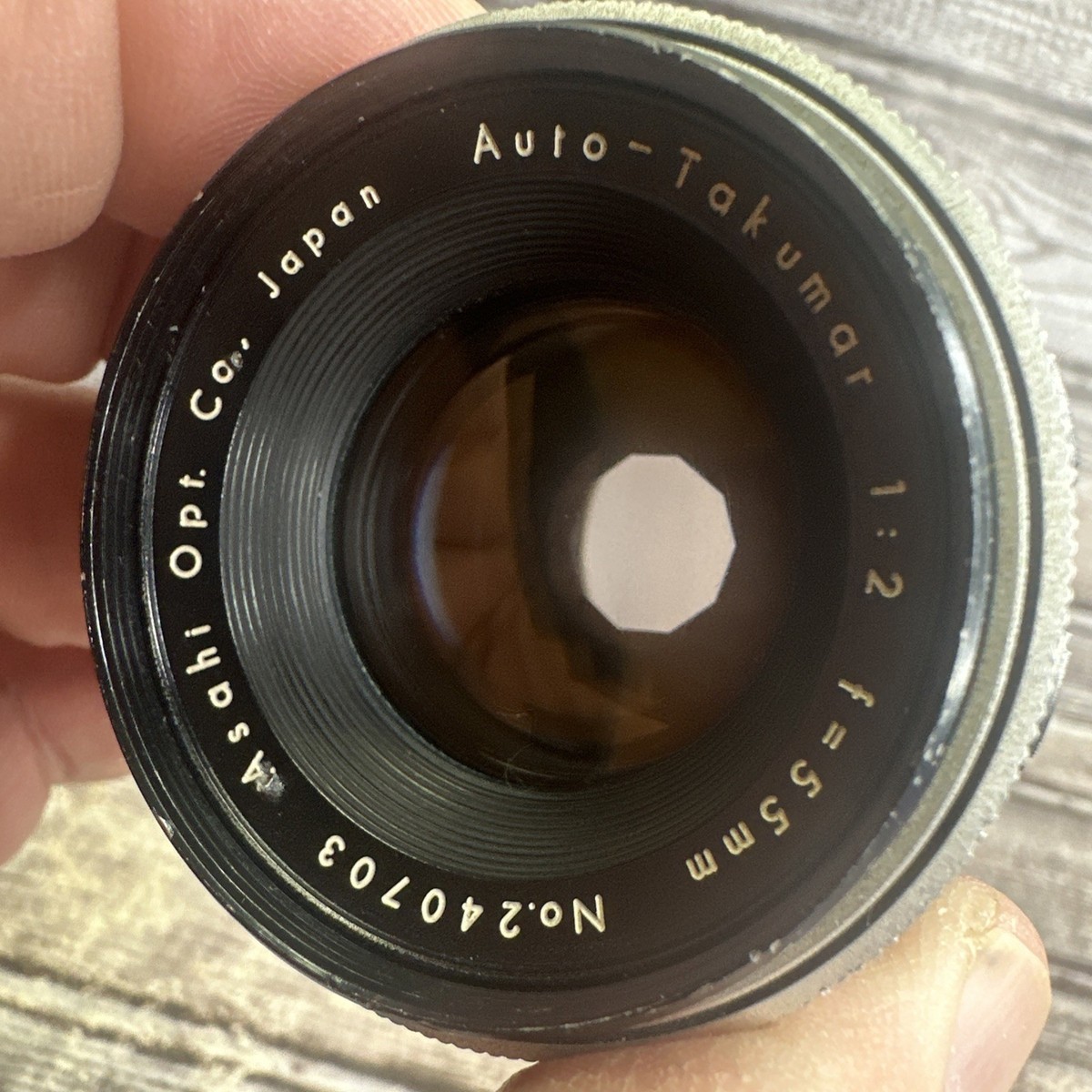 ASAHI PENTAX K Auto-TAKUMAR 1:2 55mm 1 : 2.2 f=55 - Takumar Field