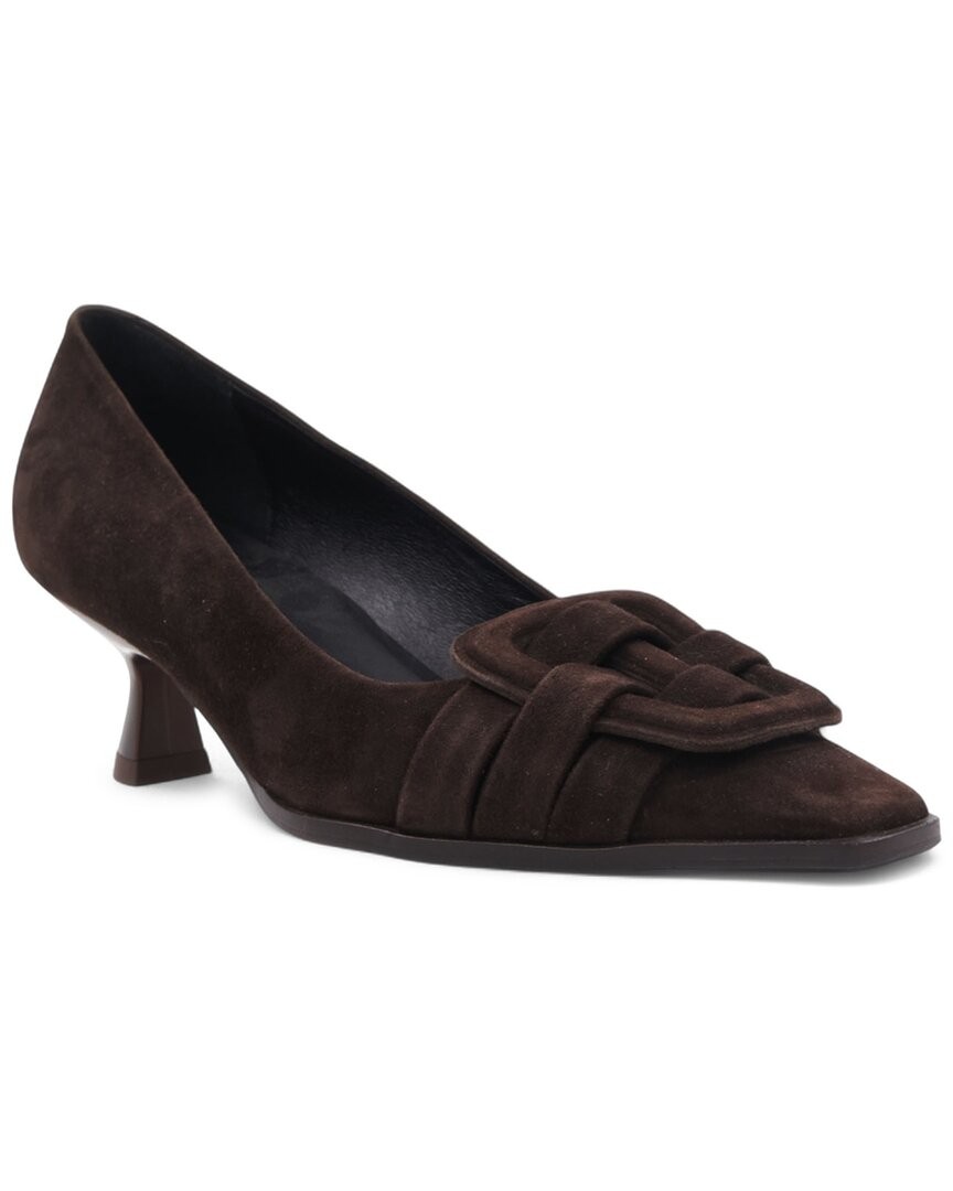Aquatalia Aloha Waterproof Suede Pump Women's Brown 9.5