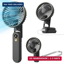 Portable Handheld Fan, Up to 15 Working Hours 180  Foldable Personal Fans, USB