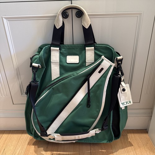 Tumi Eastend Tennis Tote Bag Green Ballistic Nylon Holds 2 Racquets