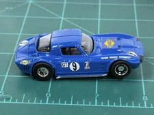 Custom Tyco #9 Sunoco Corvette Race Car HO Slot Car Run On AFX/Aurora Tracks