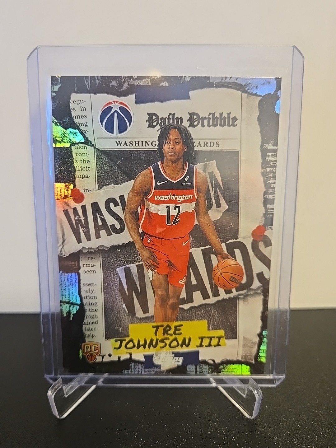 2025-26 Topps - Tre Johnson III Daily Dribble foil #DD-36 (RC) Wizards